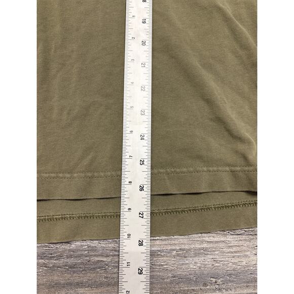 Nike Olive Green Cream Mens M Pullover Swoosh‎ Embroidered Color Block Hoodie - Picture 6 of 7